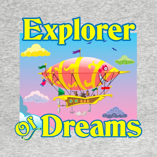 Steampunk Dirigible Explorer of Dreams by Toonicorn